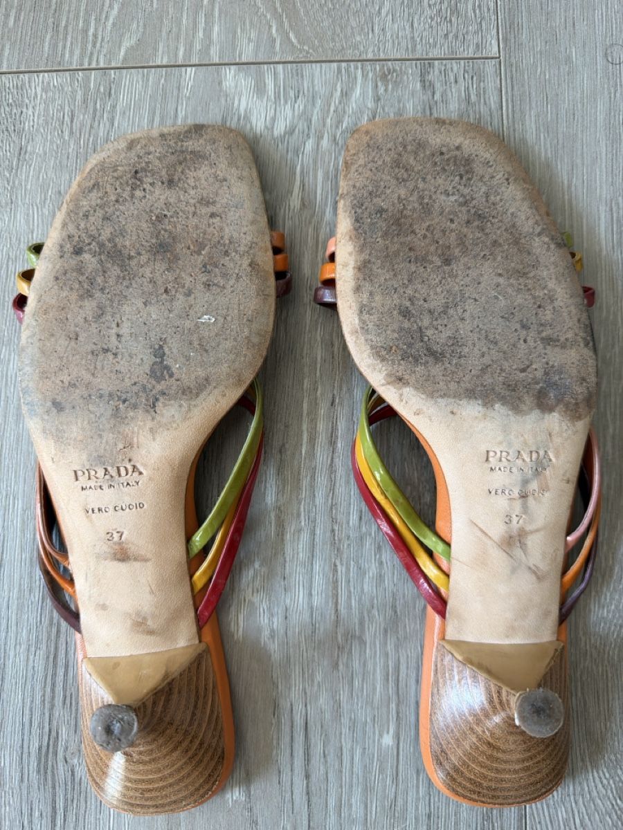 Prada Scarpe da donna: Sandales Prada multicouleur cuir pointure 37 – Usato da Forel (Lavaux) venduto da vuf_rdl9 1