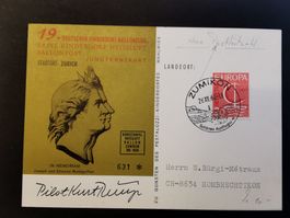 Ballonpost  Zumikon  Autogramm  1966  Ballonflug  Kinderdorf