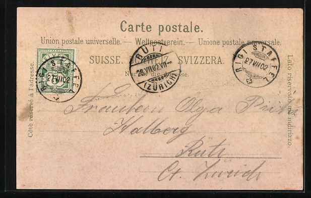 Cartoline postali: Litho Rigi, Rigi-Kaltbad, Schnurtobelbr – Usato da Berlin venduto da bartko-reher 1