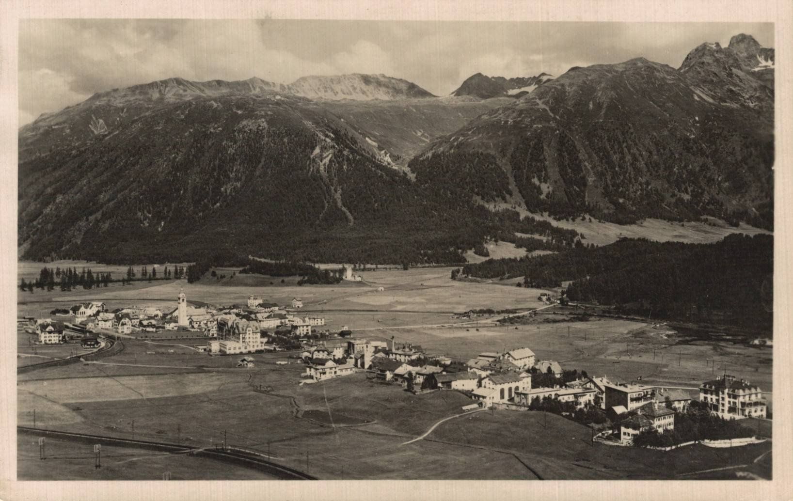 Ansichtskarten: Alte Ansichtskarte Celerina, Engadin, 1944 Sonderstempel – Gebraucht aus Luzern von Kartenansicht