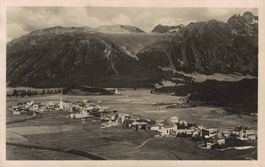 Alte Ansichtskarte Celerina, Engadin, 1944 Sonderstempel
