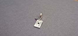 Silber Charm Spielkarte Ass +Garantie