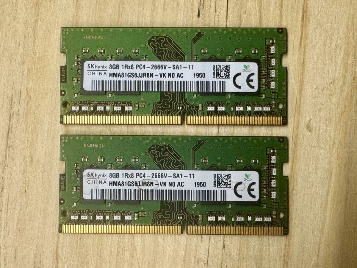 2x SK Hynix 8GB DDR4 RAM PC4-2666V (2666MHz) SO-DIMM (Gebraucht) in ...