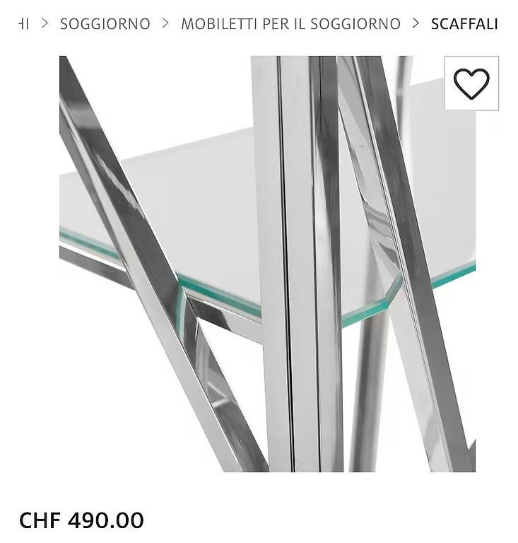 Regale: Libreria in metallo  cromato moderno – Gebraucht aus Lugano von dir_5287 3