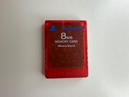 PS2 Memory Card rot durchsichtig