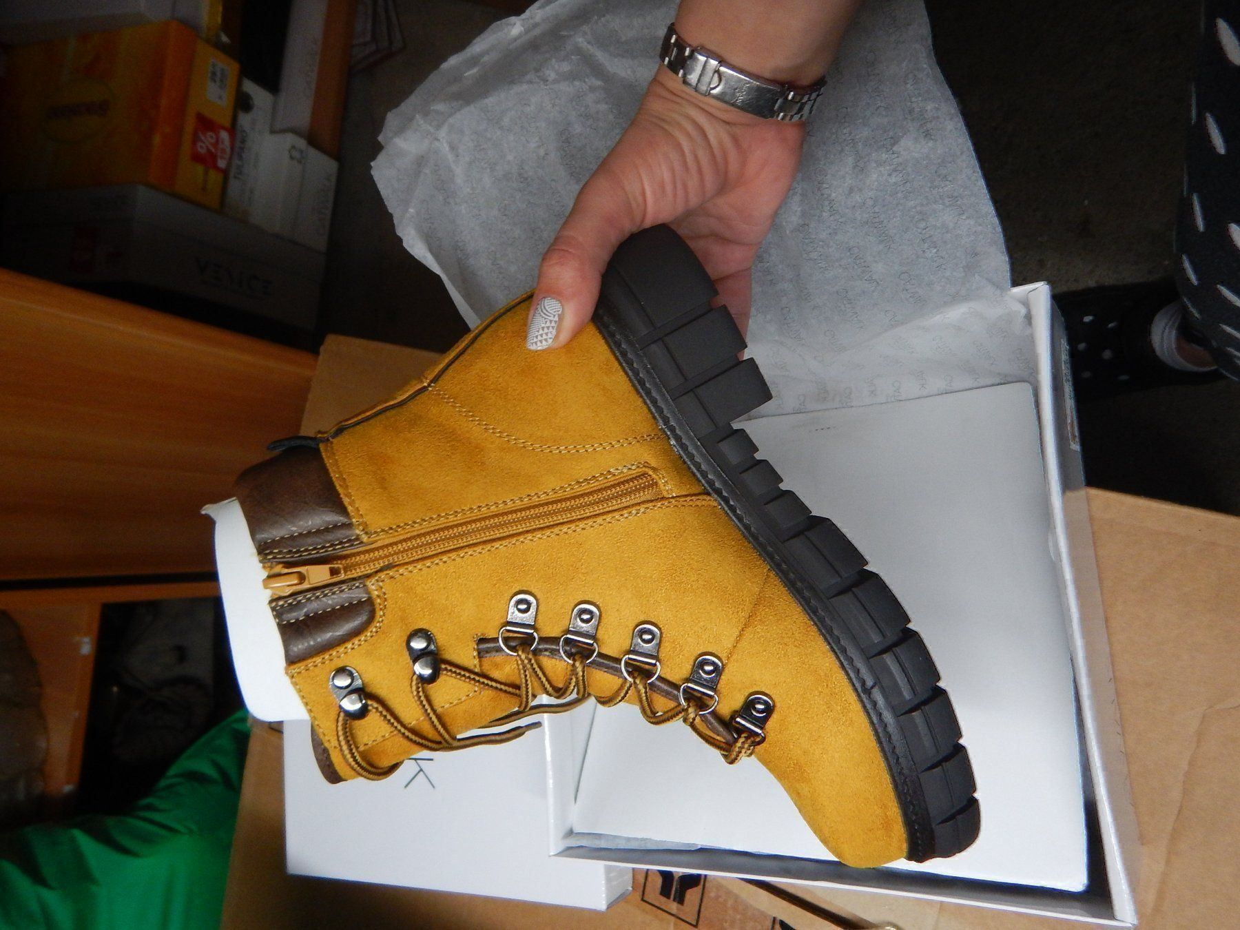 Caterpillar Scarpe da donna: CATWALK giallo scarponcini 37 nuovi – Nuovo e nell'imballaggio originale da Coldrerio venduto da camillo71 3