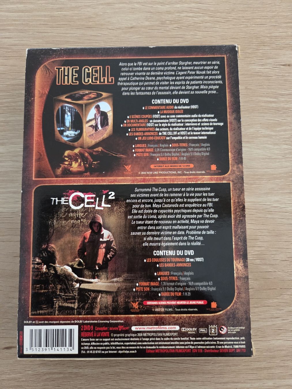 Tutti i DVDs: DVD the cell 1+2 – Usato da Tramelan venduto da mic_5lzm 1