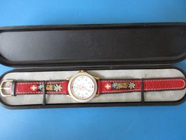 SRI Quarzuhr-Armbanduhr mit Schweizer Motiv