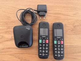 Gigaset E290 Duo Telefon Set mit zwei Mobilteilen