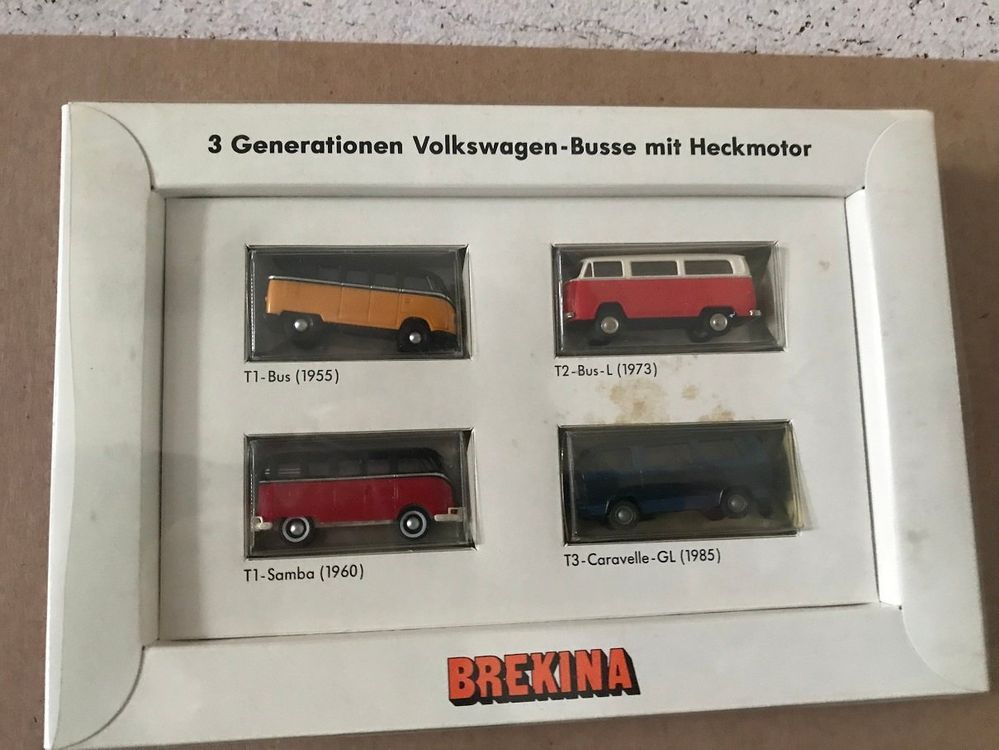 Brekina Set 3 Nr 9027 Generationen VW Busse mit Heckmotor (Gebraucht ...