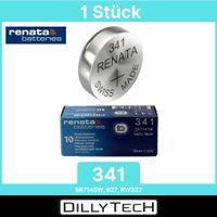 Renata 341 Box, SR714SW Knopfzellenbatterie - 1 Stk.