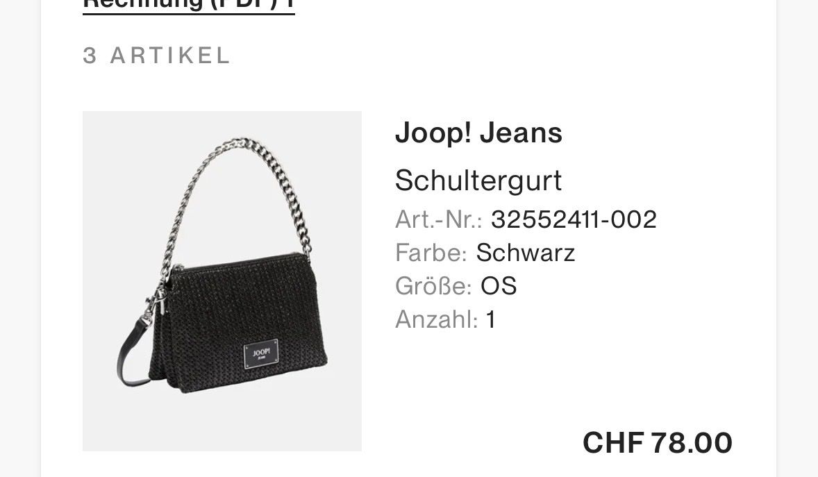 Joop Borse da donna: Umhängetasche JOOP! – Usato da Schöftland venduto da Ana.20 2