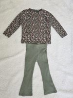 Prénatal Set Langarmshirt Leggings Gr. 86 – Gruen Rosa Blume