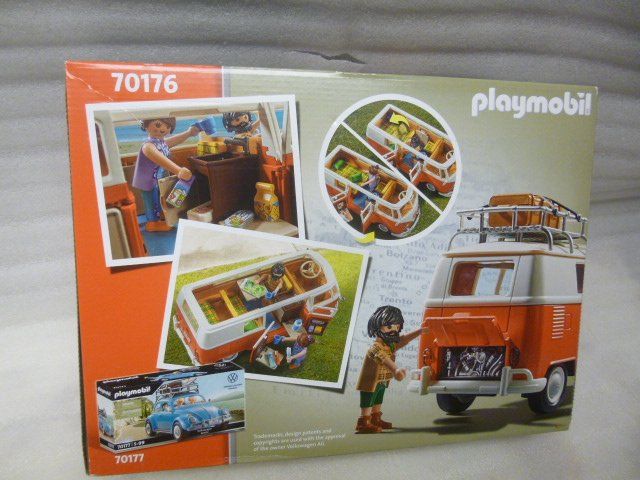 Playmobil Volkswagen 71657 pas cher, Volkswagen T1 Camping Bus - Bleu