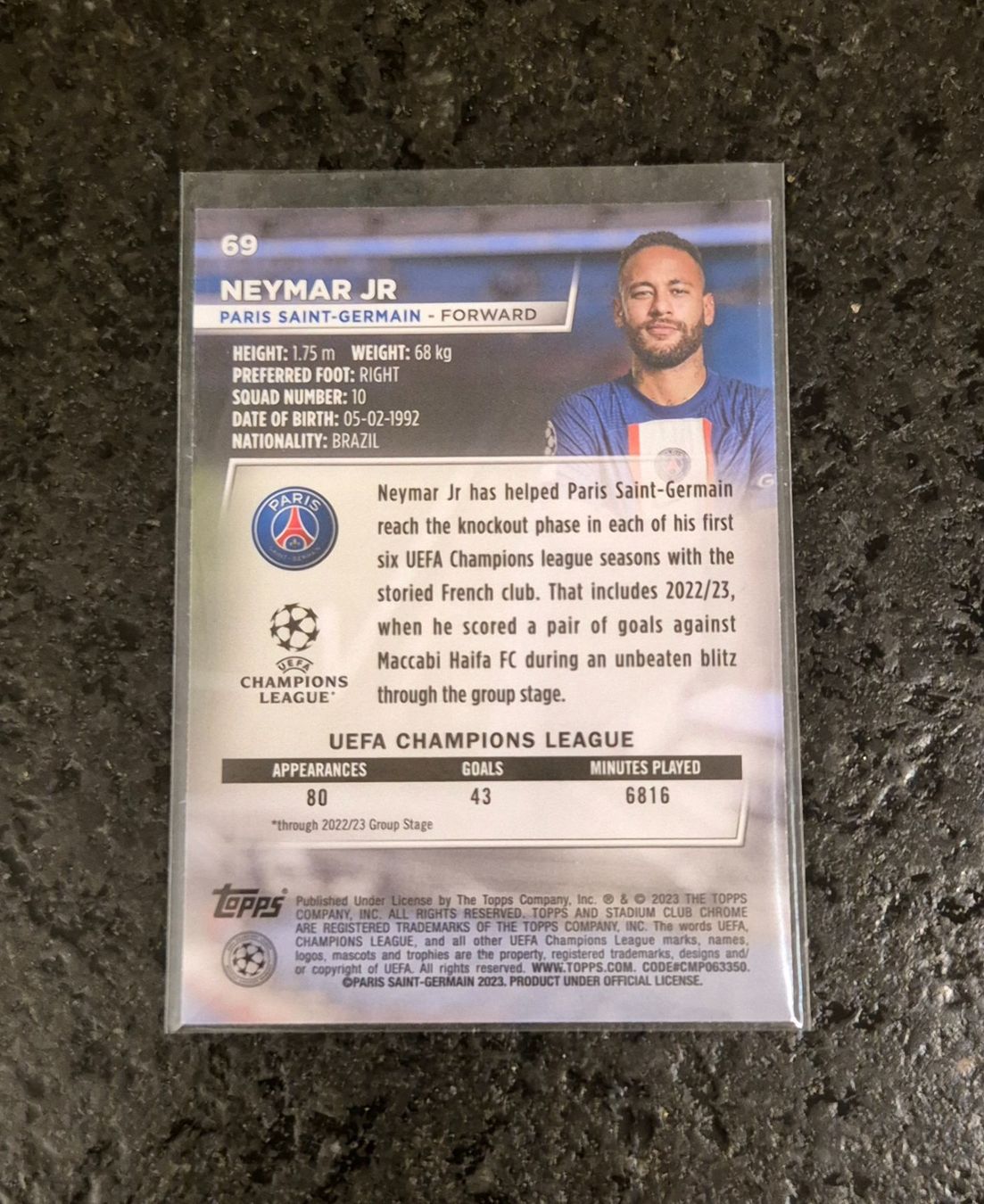 Topps Carte collezionabili: Neymar Jr. - PSG - Topps – Nuovo (secondo la descrizione) da Burg AG venduto da Danoe 1