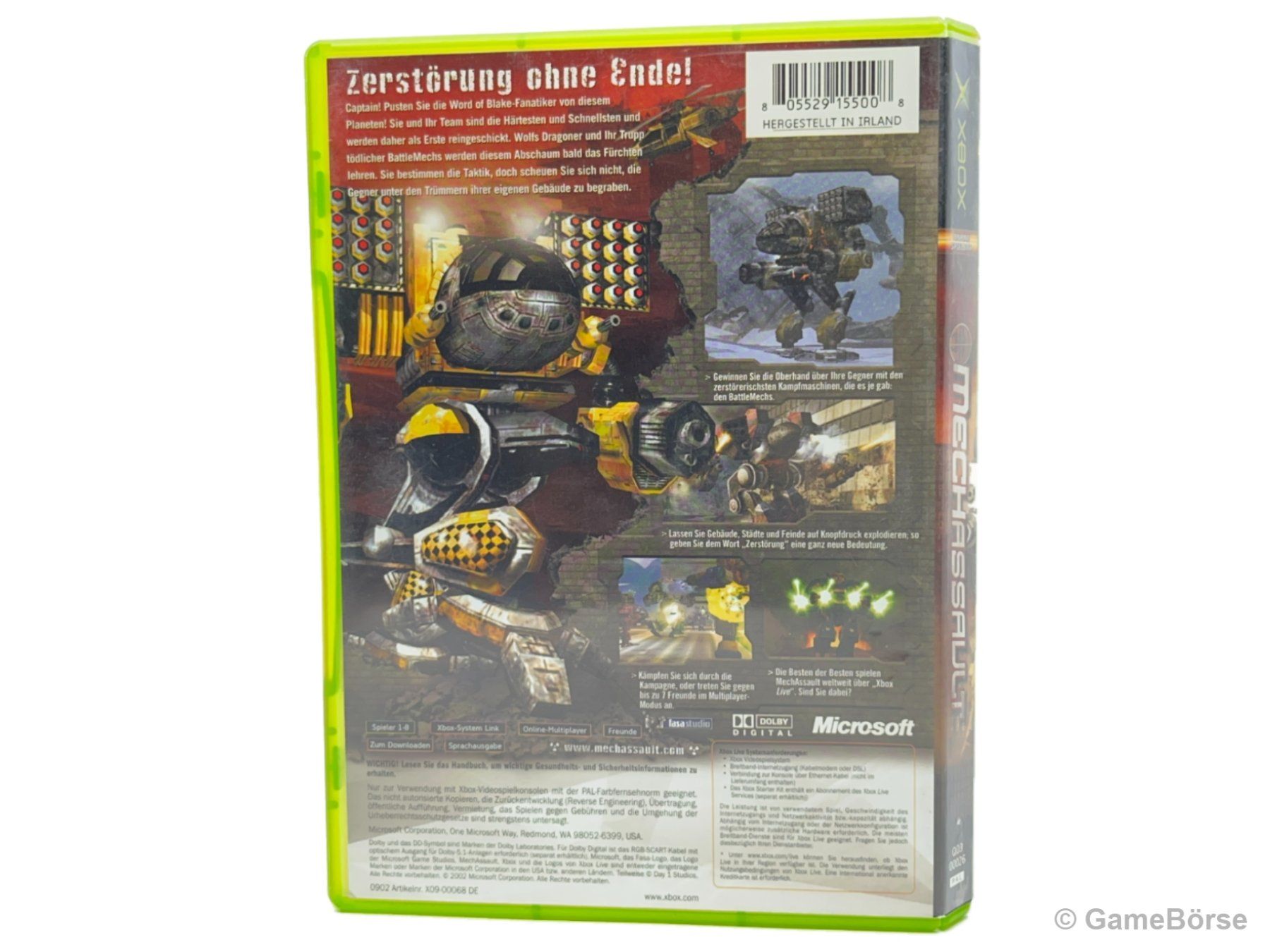 Microsoft Spiele: Xbox Mechassault – Gebraucht aus Stettfurt von GameBoerse 1