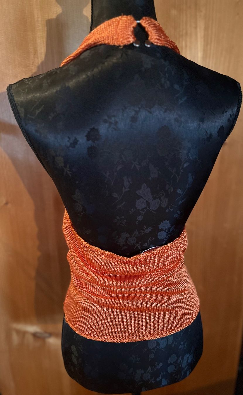 Mango Top: Sexy Glitzer Strick-Neckholdertop von Mango – Nuovo (secondo la descrizione) da Arbon venduto da KaSaBo 5