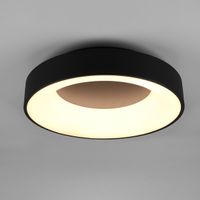 LED Deckenleuchte, Schwarz, 45 cm Ø