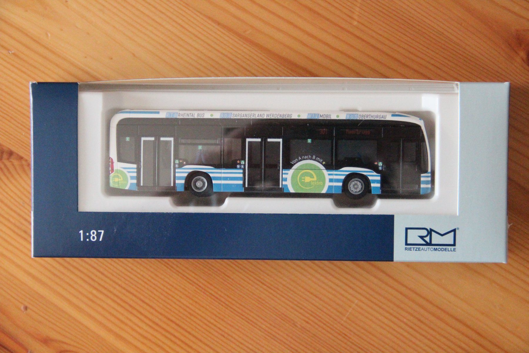 Rietze Modellini d'auto: Rheintalbus 1:87 – Nuovo e nell'imballaggio originale da Speicher venduto da rori64