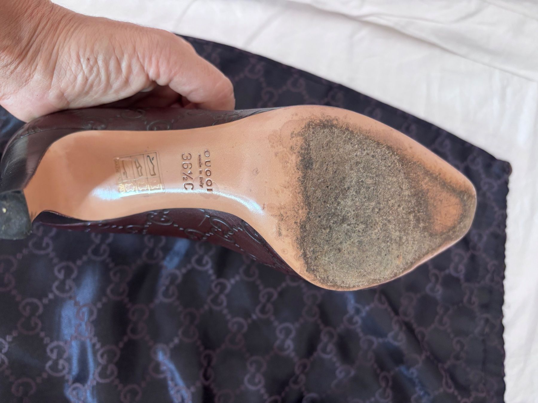 Gucci Scarpe da donna: GUCCI DÉCOLLETÉ DARK BROWN size 36.5 – Usato da Chiasso venduto da Aupa74 3