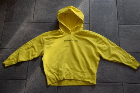 Damen Calvin Klein Crop Hoodie Pulli gr. M