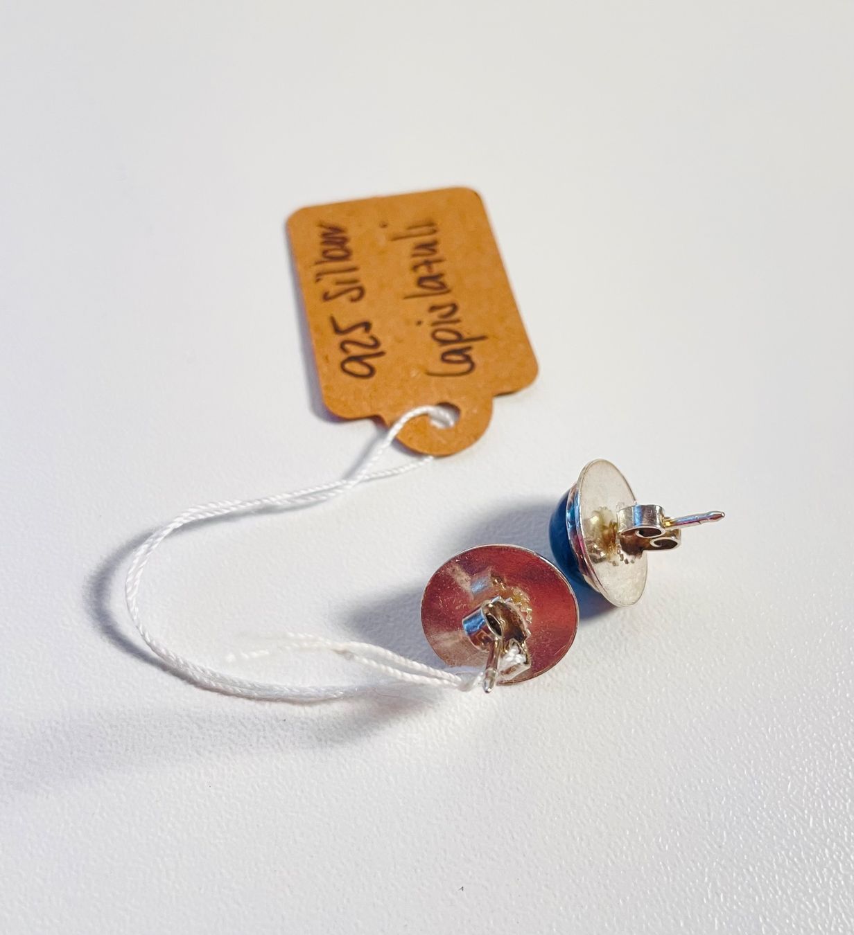 Orecchini pendenti & Orecchini a lobo: Silber Ohrstecker 925 mit Lapislazuli, vintage – Usato da Stein AG venduto da rbk79 2