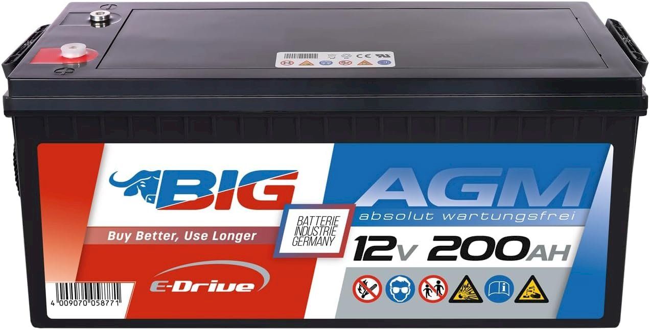 Batteries: BIG E-Drive AGM 12V 200Ah – Neuf avec emballage d'origine à Bottighofen par zaap