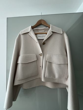 Veste Marc O'Polo courte, laine et polyester, taille 38