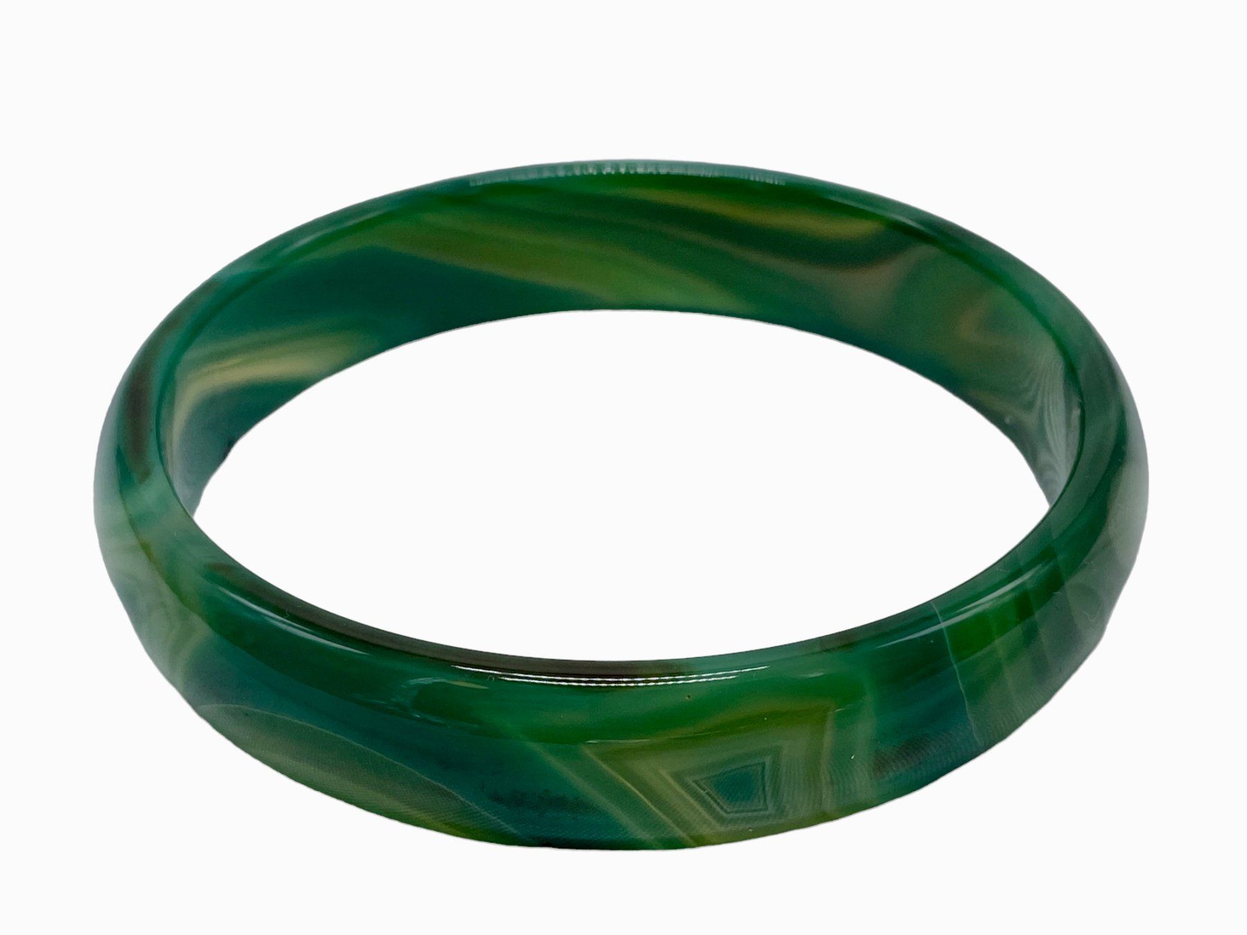 Bracciali & Braccialetti: Bracelet jonc en véritable jadéite verte. Testée – Usato da Morges venduto da sauveurdetresors 3