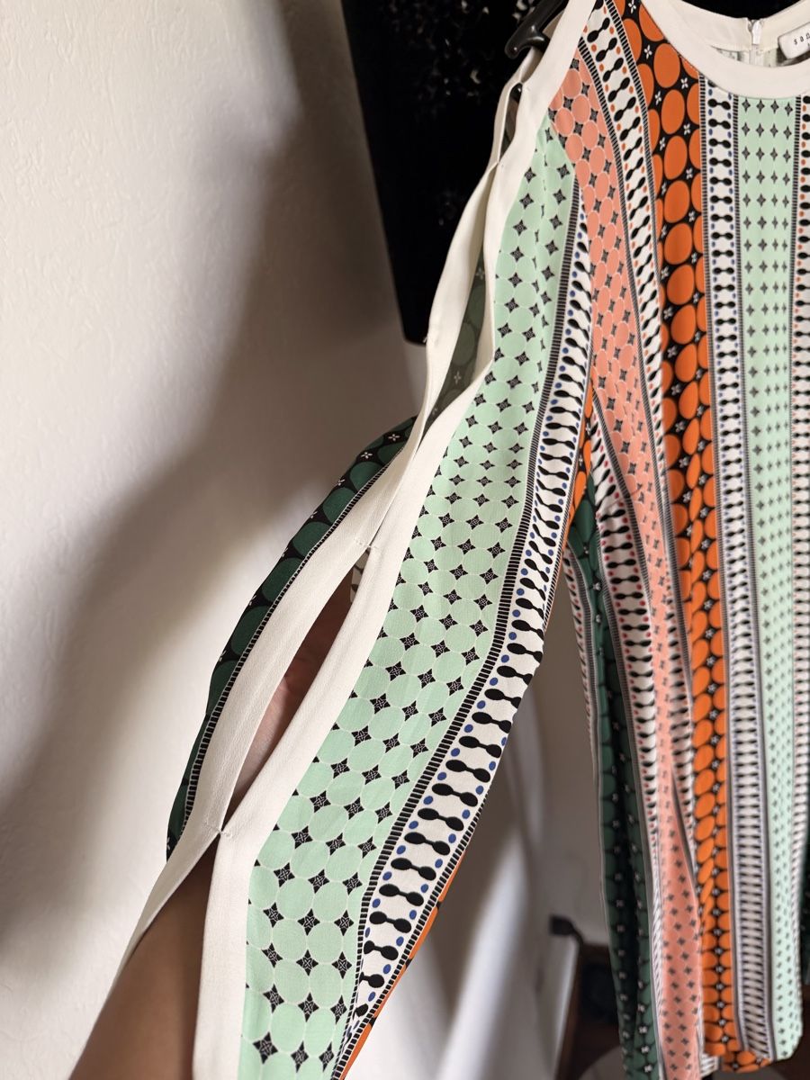 Sandro Vestiti: Sandro Paris Multi-Patterned Dress - Size M  – Usato da Zürich venduto da Vikkinikki 2