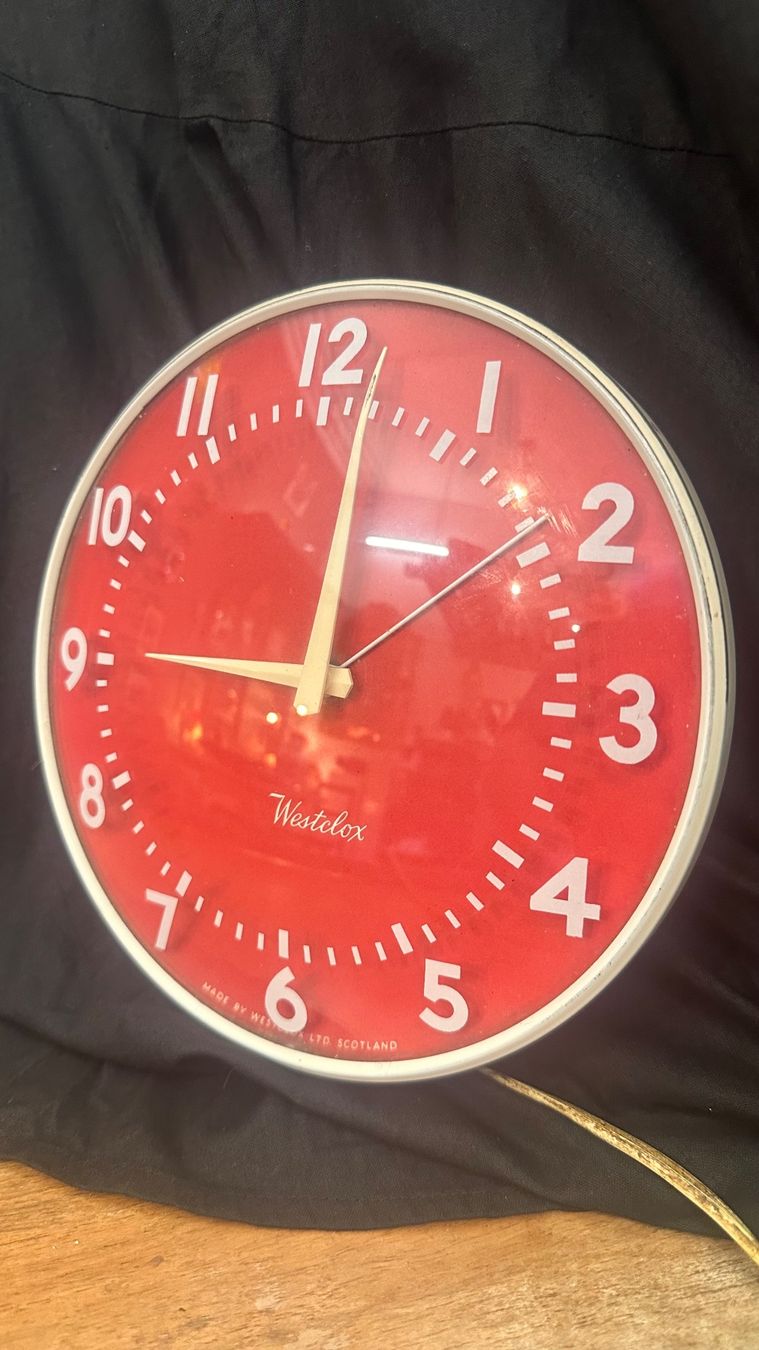 Orologi da terra & Orologi da parete: Westclox Elektrisch Wanduhr . – Usato da Otelfingen venduto da Yossi-68 4