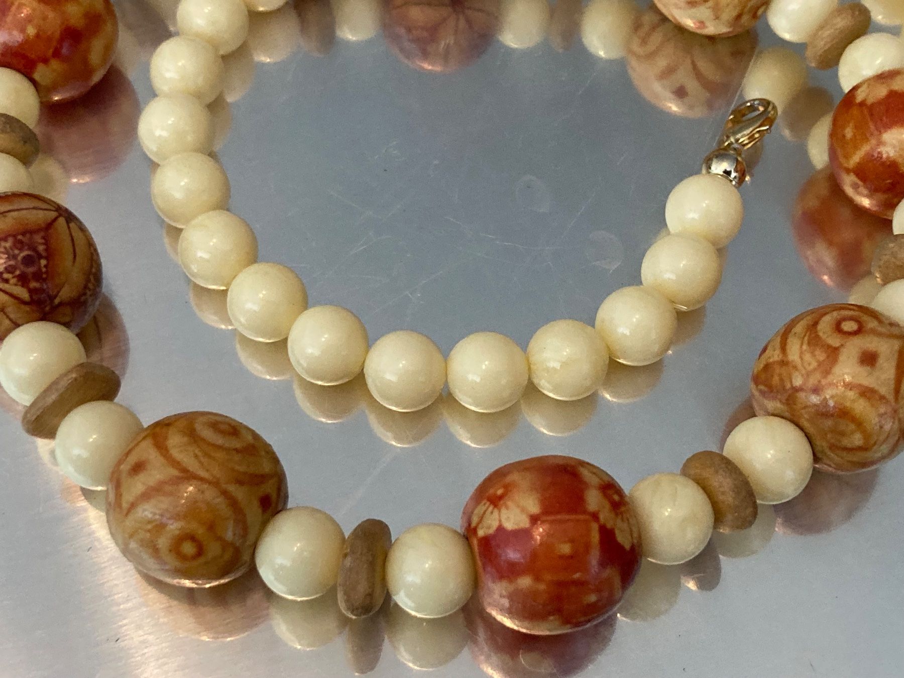 Catenine: Collier vintage en bois – Usato da Marly venduto da Antigona71 1