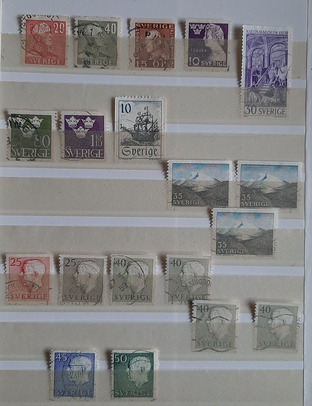 Tutti i francobolli: Vieux timbres Suède – Usato da Nyon venduto da Tonymars