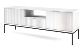 Elegantes TV-Lowboard in Weiss mit Stauraum