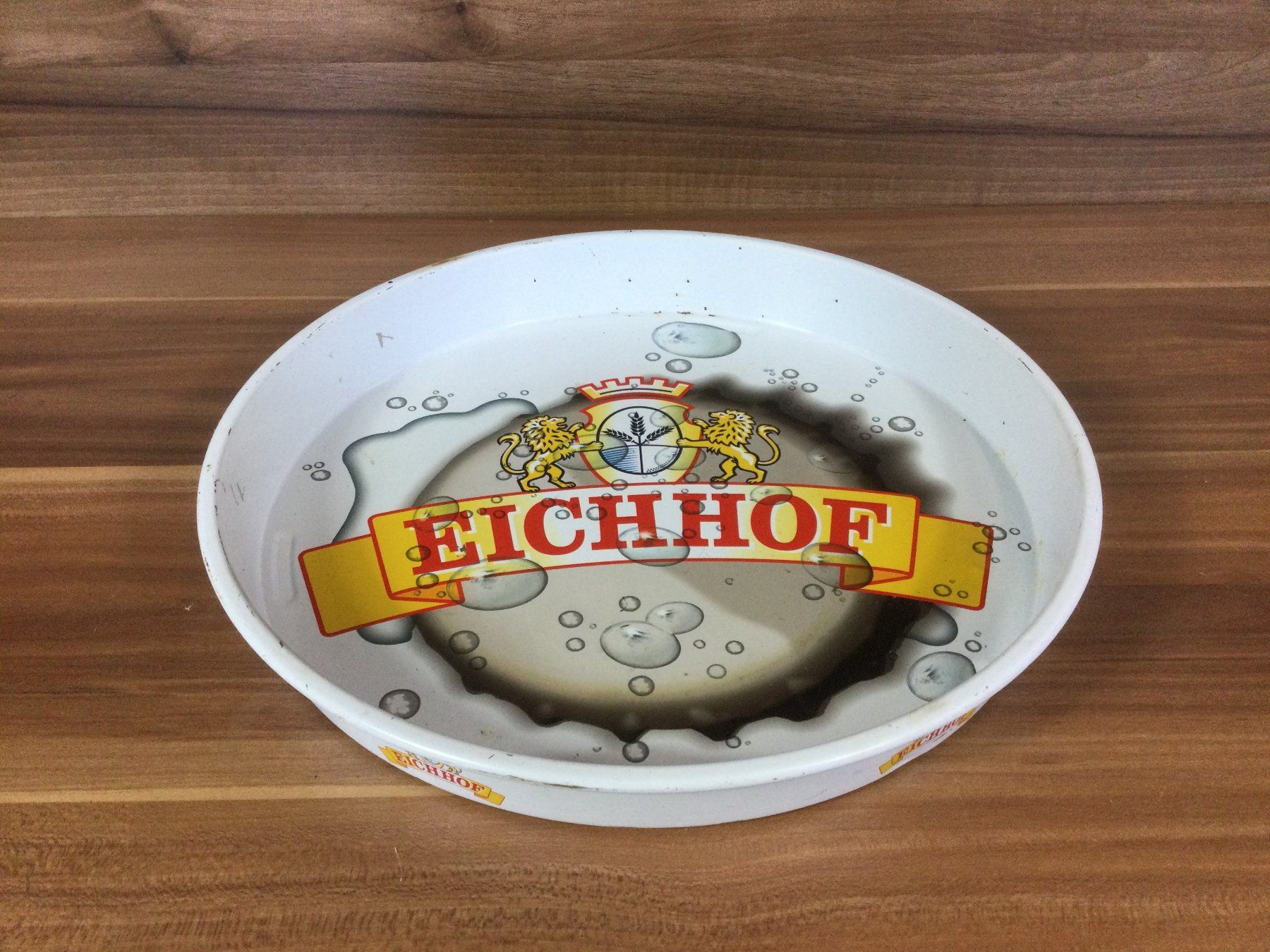 Eichhof Schilder: Gebrauchtes Eichhof Bier Tablett Service Tablett – Gebraucht aus Wangen SZ von kuriosum12