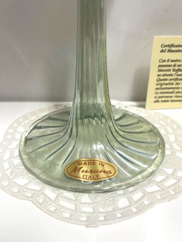 Murano Vasi & Recipienti: Original Murano Glasvase "Calla",Design Raffaele Moretti – Nuovo (secondo la descrizione) da Coldrerio venduto da Theres2004 6