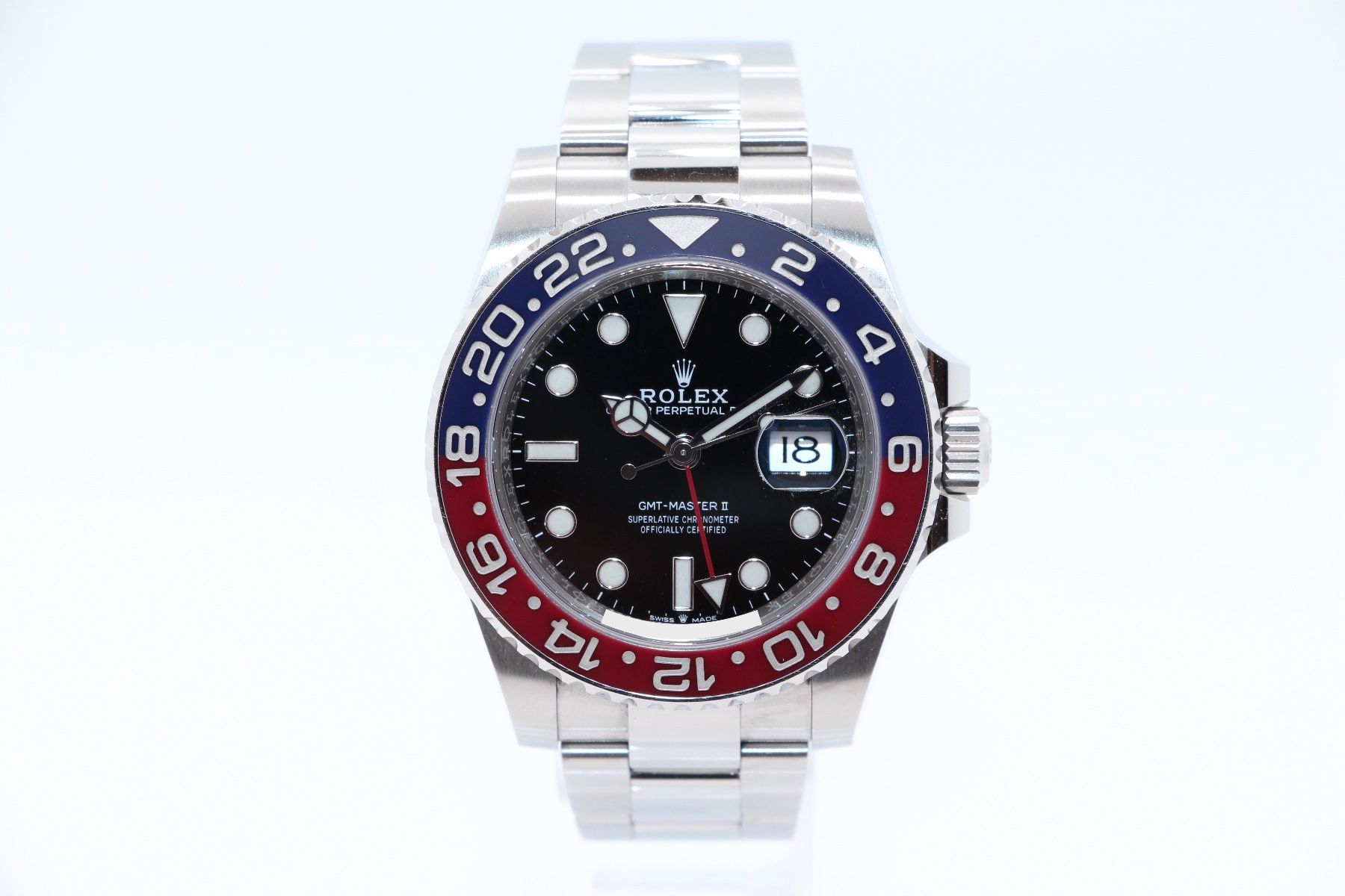 Rolex Orologi: Rolex GMT-Master II Pepsi Oyster Ref. 126710BLRO, Full-Set – Usato da Zug venduto da eMDi_Collection