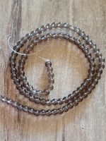 1 Strang Natürliche 5A Rauchquarze runden Perlen 4 mm