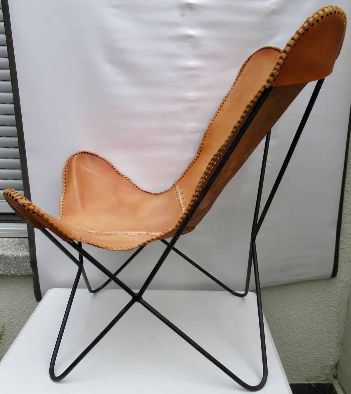 Poltrone: Butterfly-Sessel Braun Leder – Usato da Bern venduto da Colligentes 1