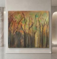 Gemälde " Herbstwald " handmade 40×50×4