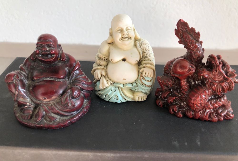 Statuette: Buddha Kuberas und Drachen Figur, chinesische – Usato da Dottikon venduto da 6571 1