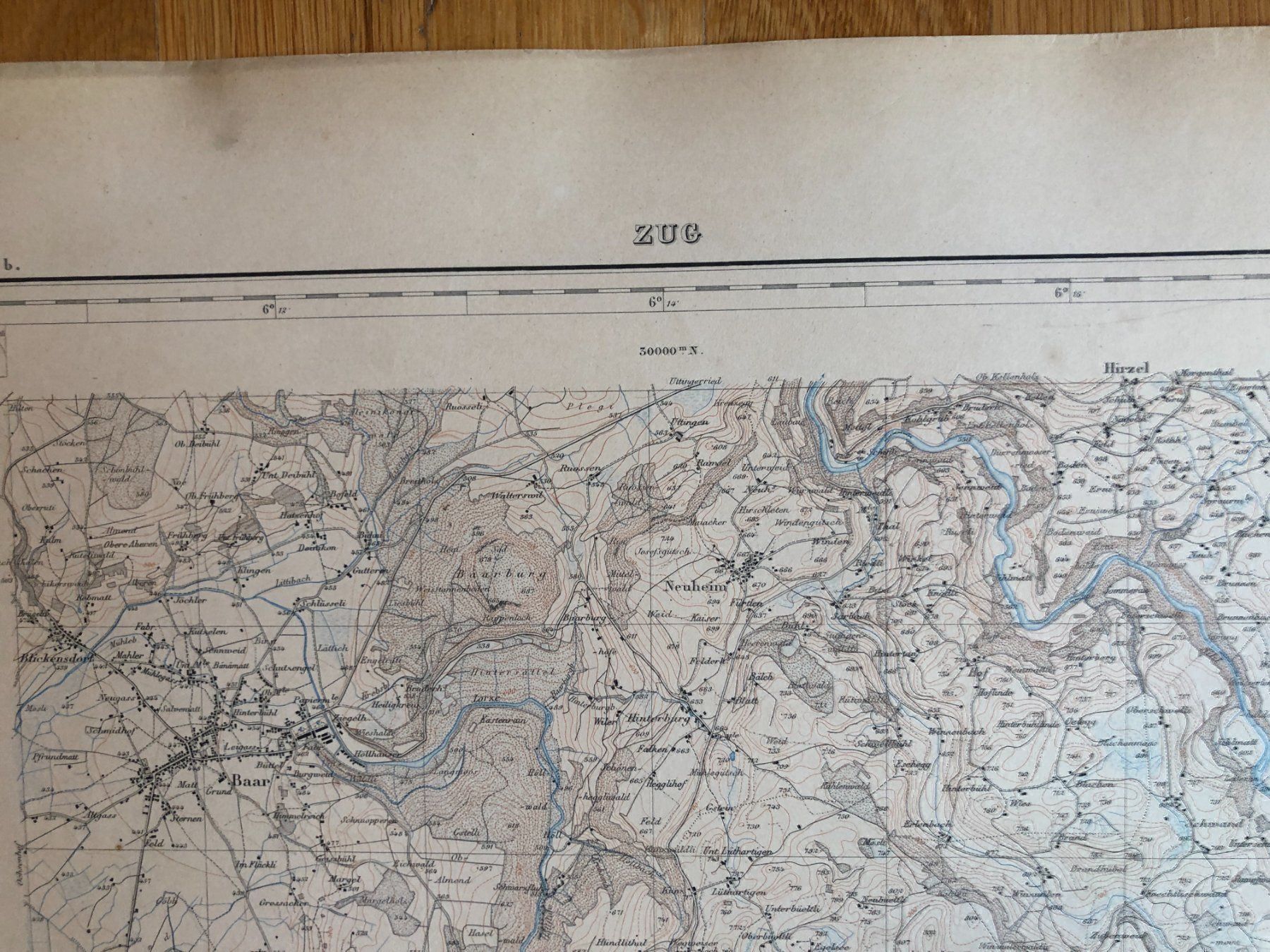 Landkarten & Atlanten: Siegfriedatlas Bl. 191: Zug 1887 – Gebraucht aus Zürich von allp 2