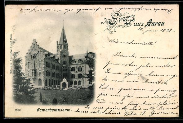 Cartoline postali: AK Aarau, Gewerbemuseum – Usato da Berlin venduto da bartko-reher
