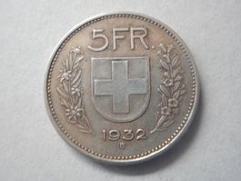 5 Fr. 1932 silber