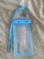 Waterproof phone pouch blue new