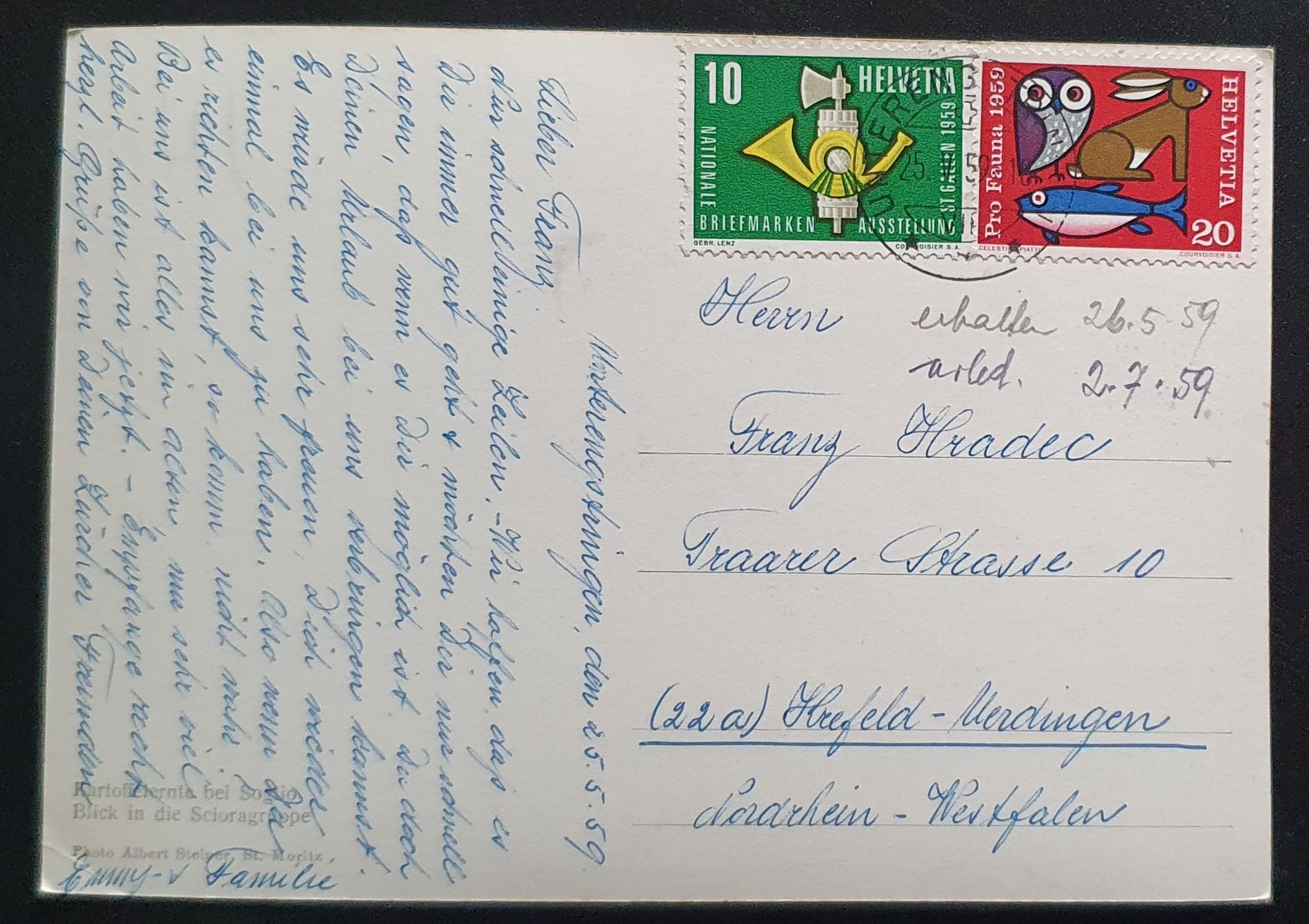 Cartoline postali: Kartoffelernte bei Soglio – Usato da Kreuzlingen venduto da Rschweiz1 1