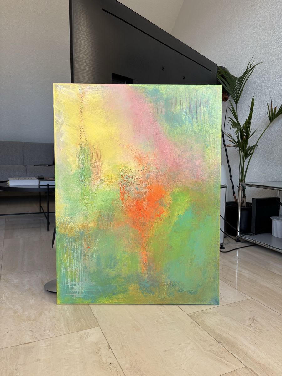Gemälde: Original Abstract Painting canvas multicolor – Neu und originalverpackt aus Zürich von Asybb 1