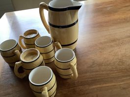 Mostkrug mit 6 becher