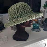Liebe die Farbe grün: Vintage Sommer Hut