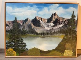 Handgemaltes Unikat im Bob-Ross-Stil 80×60 cm